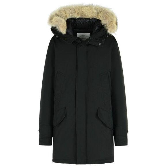 WOOLRICH JOHN RICH & BROS Other - Woolrich John Rich & Bros 'Polar' Black Cotton Blend Parka Men